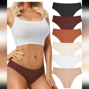 Tichers Pack 6 Seamless underwear invisible panties and bikini briefs Sz S
